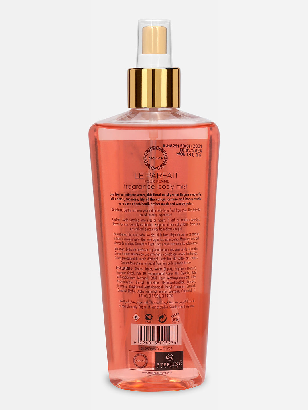 Armaf Le Parfait Women Mist 250Ml